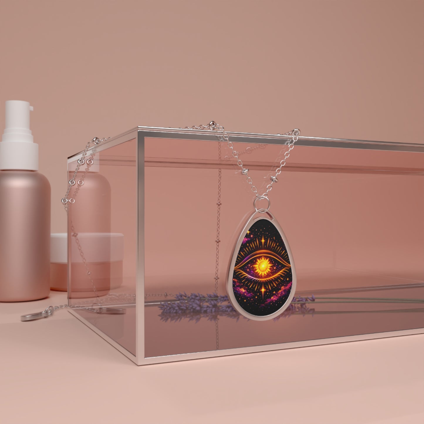 Infinite Sun Watcher Oval Necklace