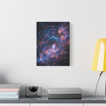 Cosmic Vortex Matte Canvas Print, Nebula Galaxy Wall Art, Stretched 1.25" Printify