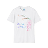 Whimsical Tee “I overthink, I overcaffeinate”