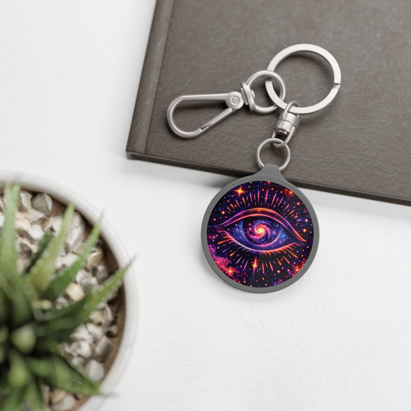 Infinite Galaxy Eye Keyring