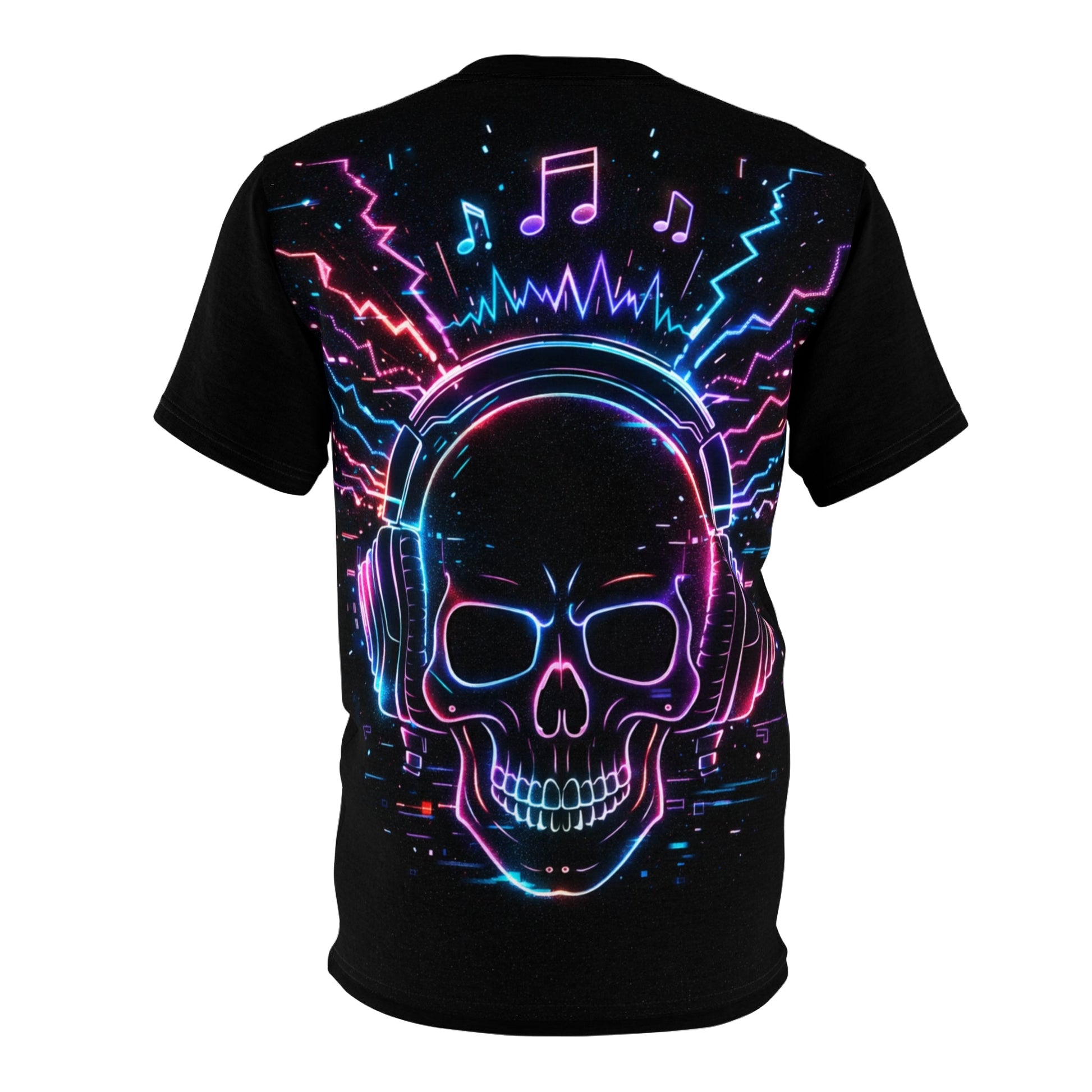 Skull Print Tee, Subtle Dark Gothic Graphic T-Shirt Printify