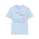 Whimsical Tee “I overthink, I overcaffeinate”