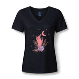 Mystic Moon & Hand V-Neck Tee